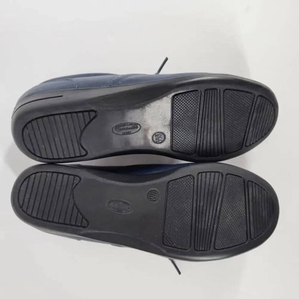 Womens Dr. Scholls Lace Up Shoes 9 M Double Air Pillow Insoles Comfort Navy Blue